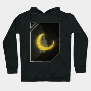 Gold neon - electro moon Hoodie